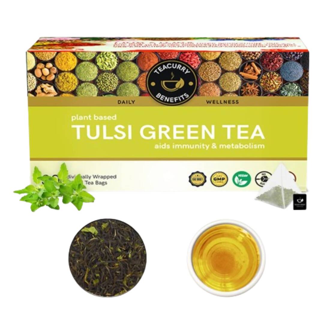 Teacurry Tulsi Green Tea Bags - Distacart