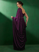 Thumbnail for Sangria Embellished Beads and Stones Sarees - Distacart