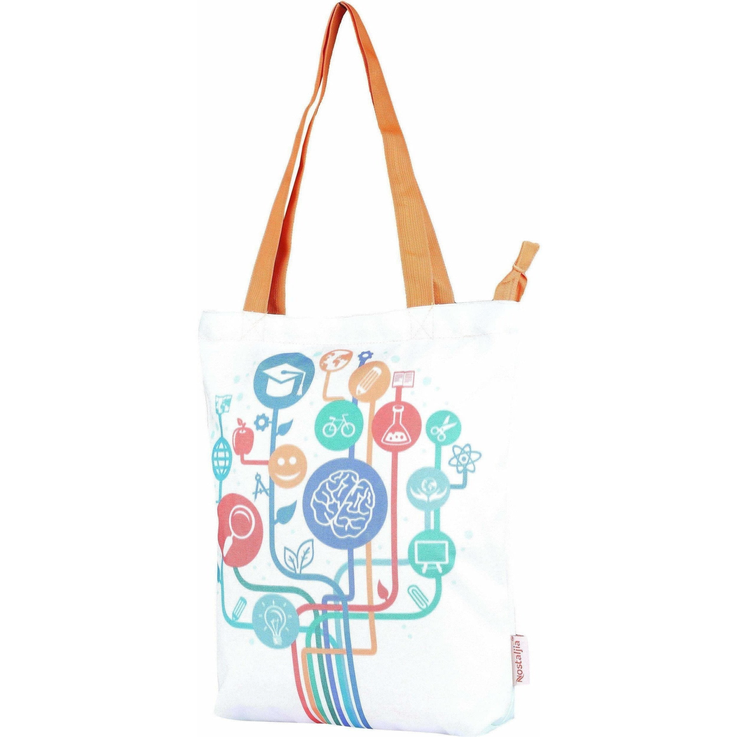 Nostaljia Tote  (Multicolor) - Distacart