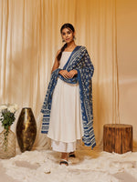 Thumbnail for InWeave Women's White Strappy Kurta Palazzo Set - Distacart