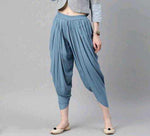 Thumbnail for PAVONINE Grey Color Solid Beetel Rayon Fabric Patiala For Women & Girls - Distacart