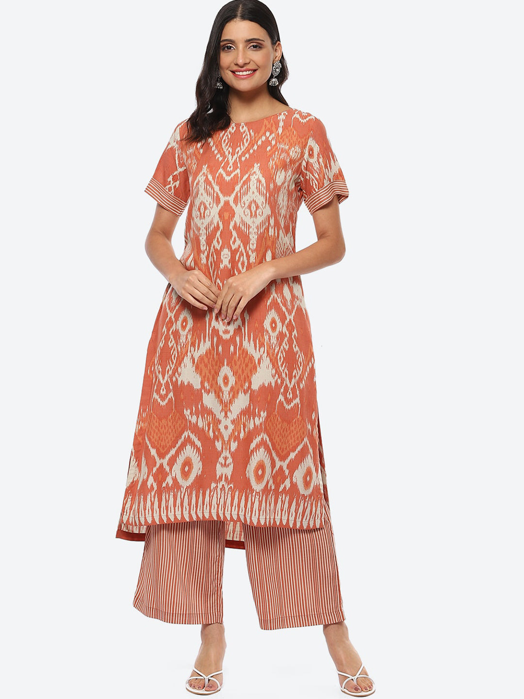Biba Women Printed Kurta with Palazzos - Distacart