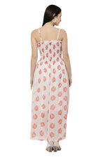 Thumbnail for PAVONINE White Color Flower Printed Lace Bottom Dress For Women - Distacart