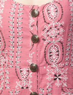 Thumbnail for PAVONINE Peach Color Printed Shoulder Strap Dress For Women - Distacart