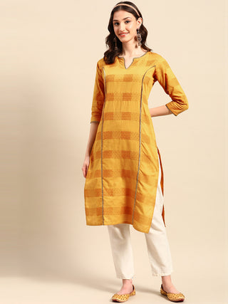 Sangria Embellished Cotton Kurta - Distacart