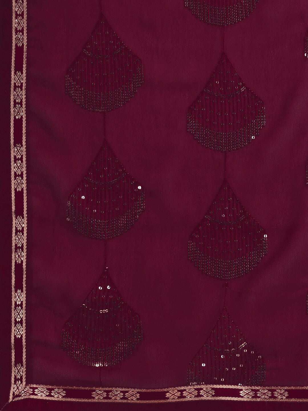 Sangria Women Burgundy Sarees - Distacart
