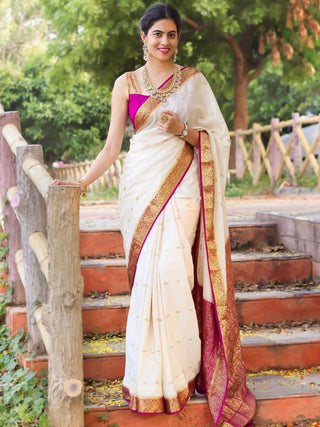 Kalini Woven Design Zari Saree - Distacart