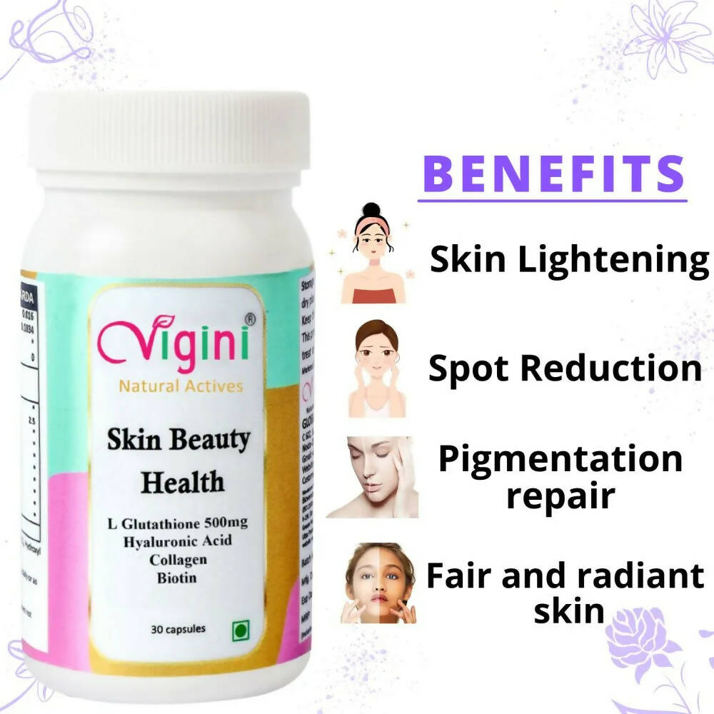 Vigini Natural Active Skin Beauty Health Capsules for Men Women - Distacart