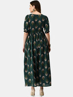 Thumbnail for Kalini Women Printed Thread Work Cotton Anarkali Kurta - Distacart