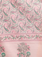 Thumbnail for Kalini Women Peach-Coloured Ethnic Motifs Printed Panelled Gotta Patti Pure Cotton Kurta with Trousers & - Distacart