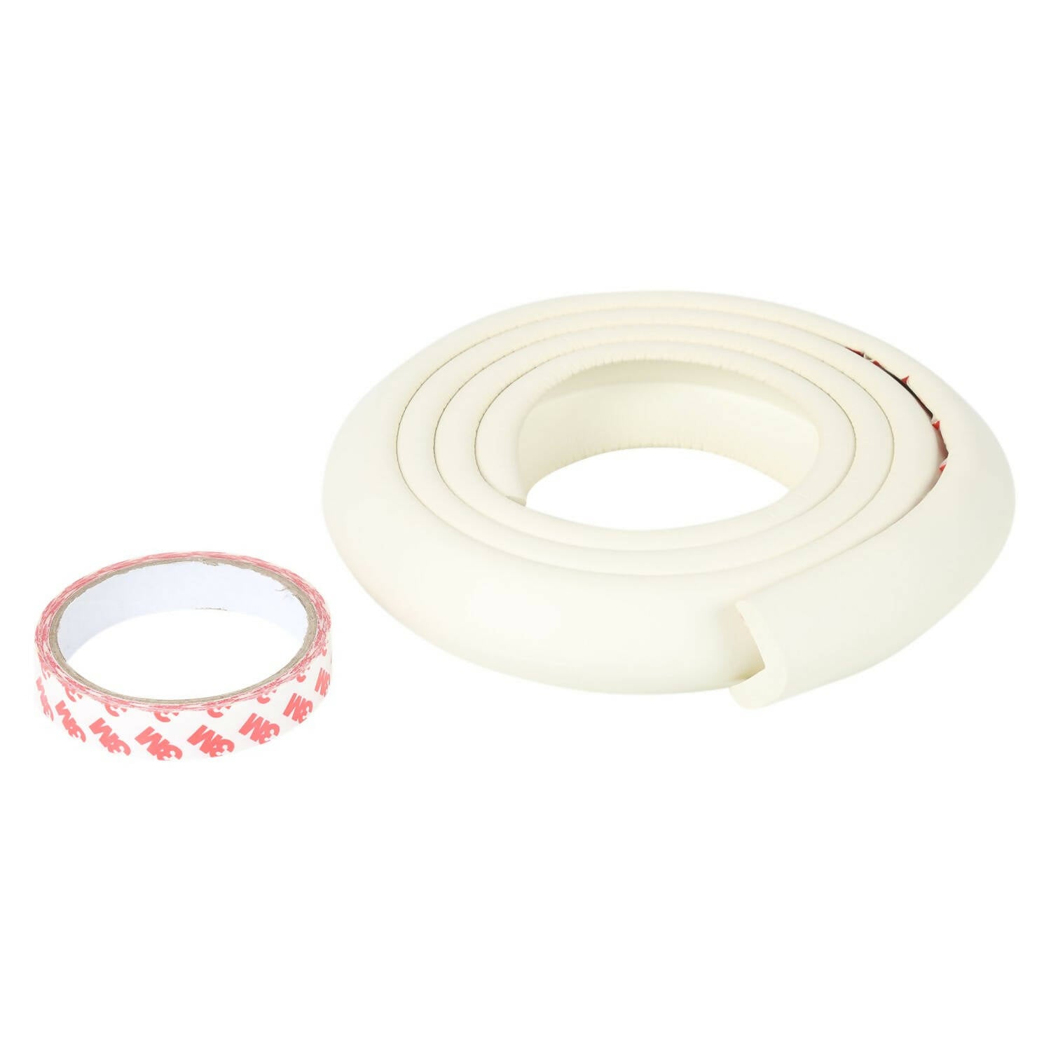 Safe-O-Kid Unique High Density L-Shaped 2 Mtr Long Large 2 Edge Guard Strips- White - Distacart
