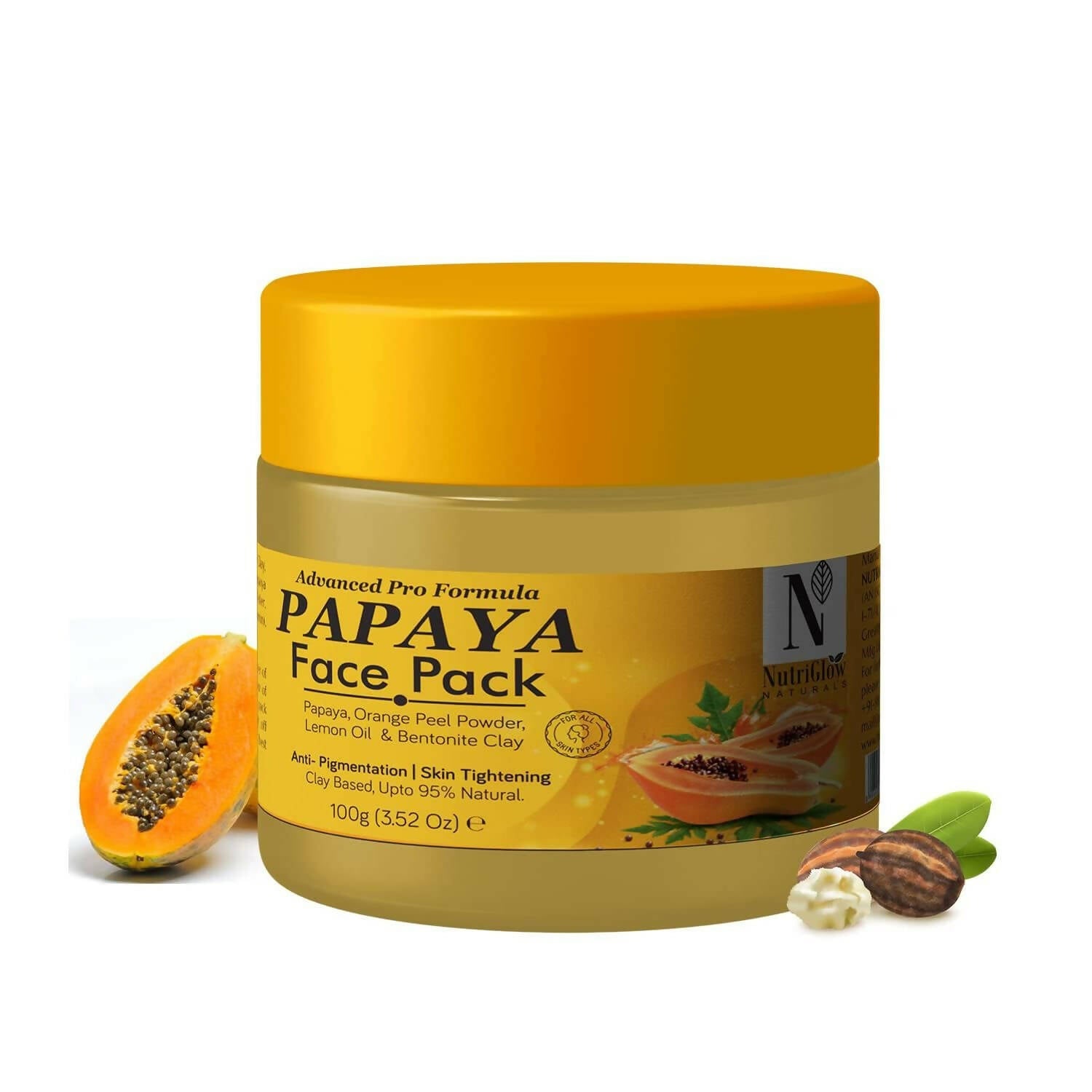 NutriGlow NATURAL'S Advanced Pro Formula Papaya Face pack - Distacart