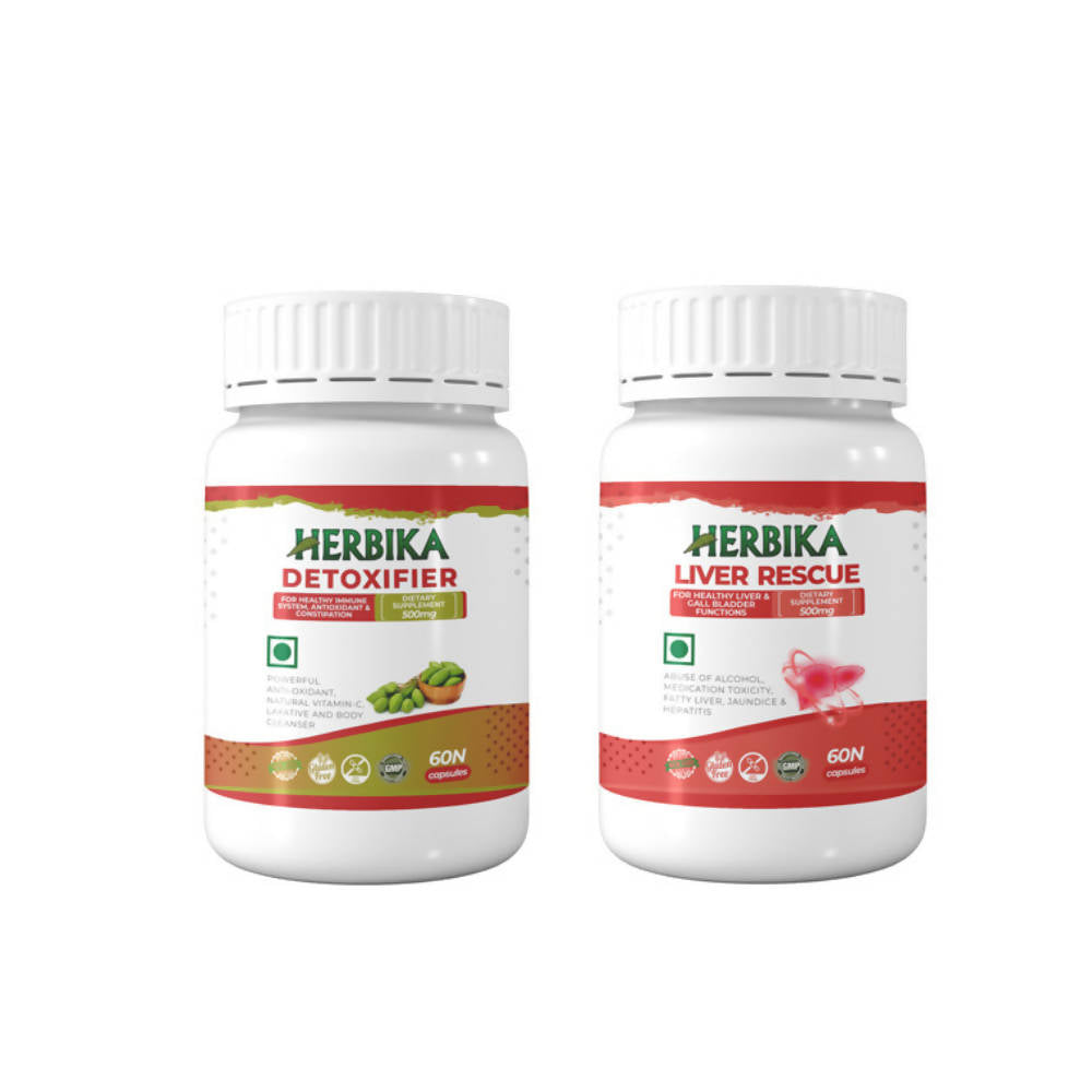 Herbika Liver Rescue + Detoxifier Capsules - Distacart