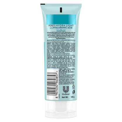 Ponds Hydra Light Hyaluronic Acid Hydrating Gel Face Wash - Distacart