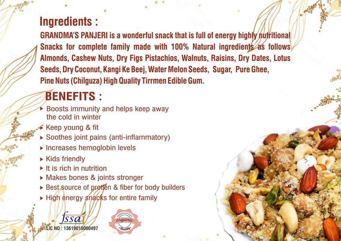 Healthy Living Grandma’s Traditional Panjeri - Distacart