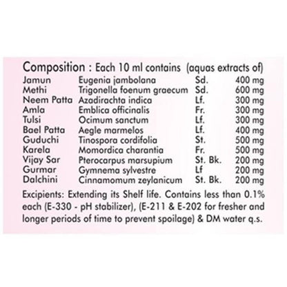 Basic Ayurveda Diabe Sutra Sugar Control Drink Ingredients