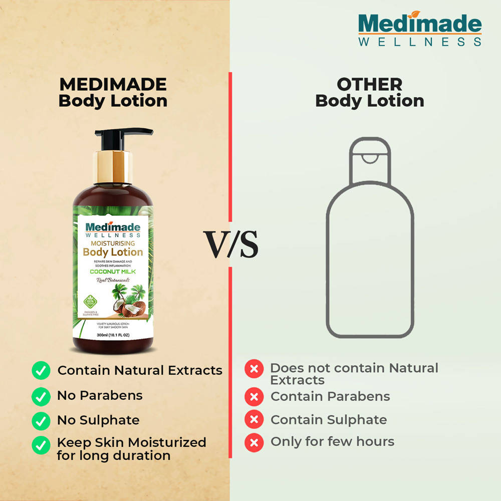 Medimade Wellness Moisturising Body Lotion With Coconut Milk - Distacart