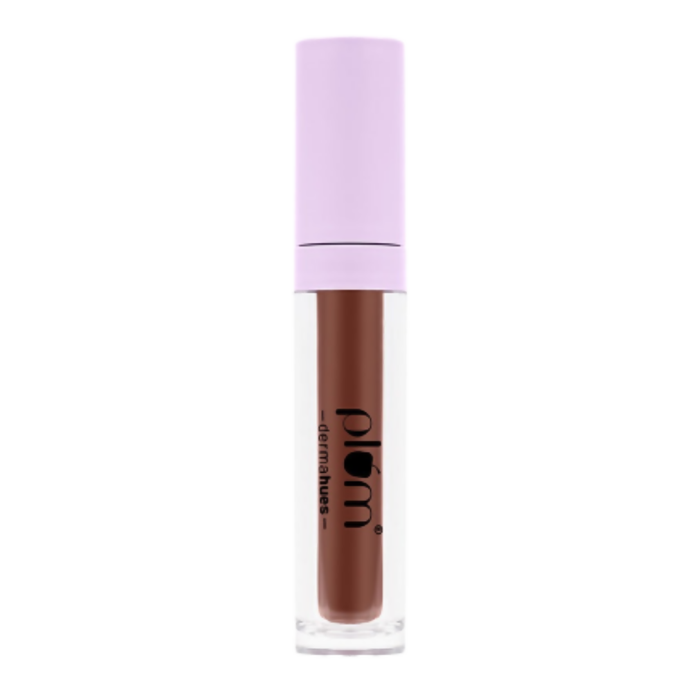 Plum Glassy Glaze Lip Lacquer 3-in-1 Lipstick + Lip Balm + Gloss 03 Latte Love - Distacart