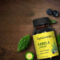 Thumbnail for Gynoveda Karela Jamun Tablets - Distacart