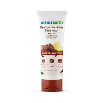 Mamaearth Bye Bye Blemishes Face Wash With Mulberry & Vitamin C For Even Skin Tone - Distacart