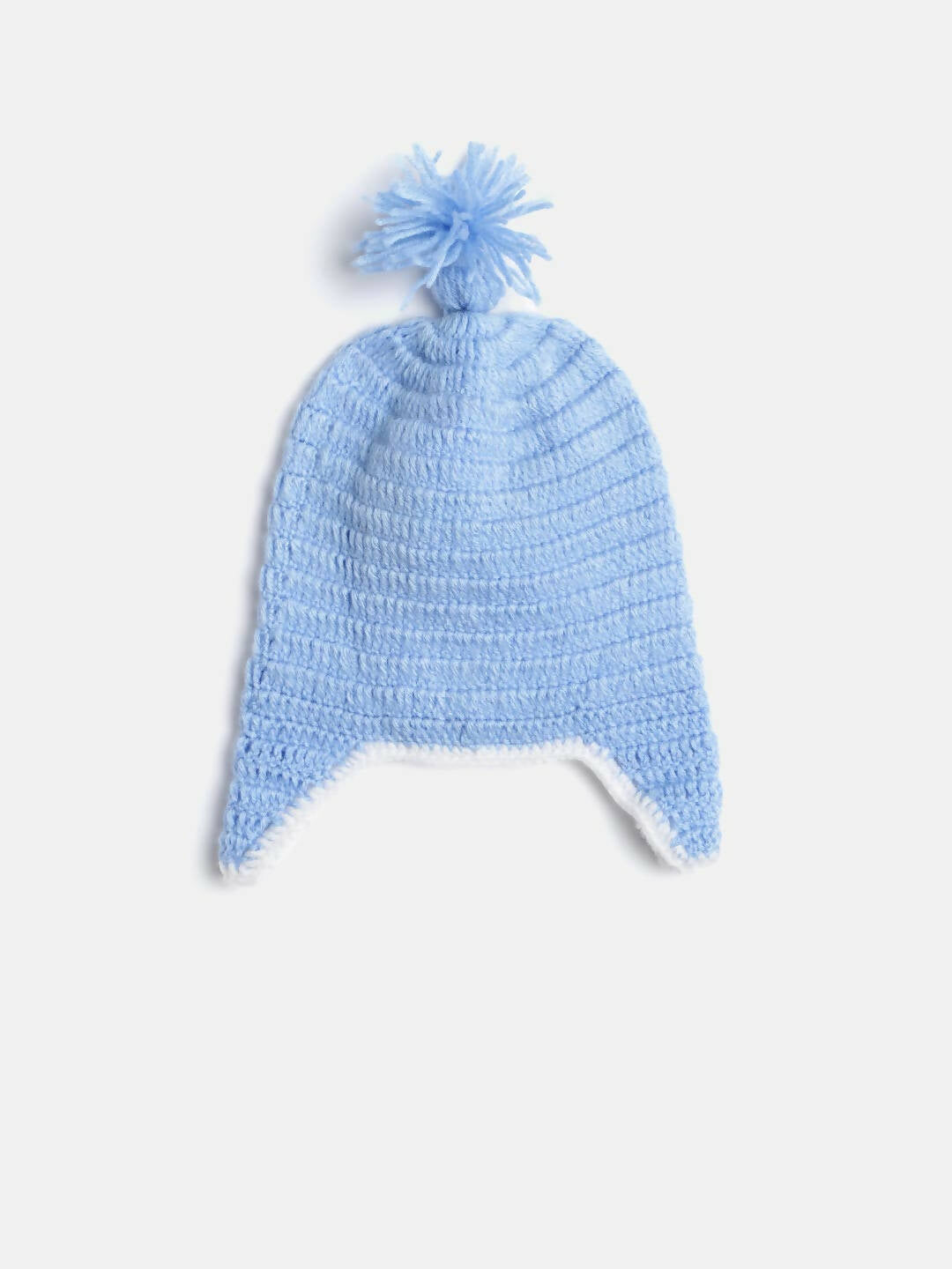 Chutput Kids Woollen Hand Knitted Bird Face Detailed Cap - Blue - Distacart