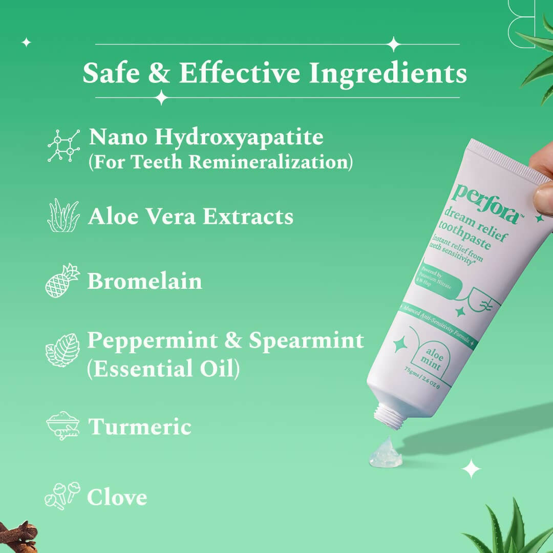 Perfora Sensitive Toothpaste - Aloe Mint - Distacart