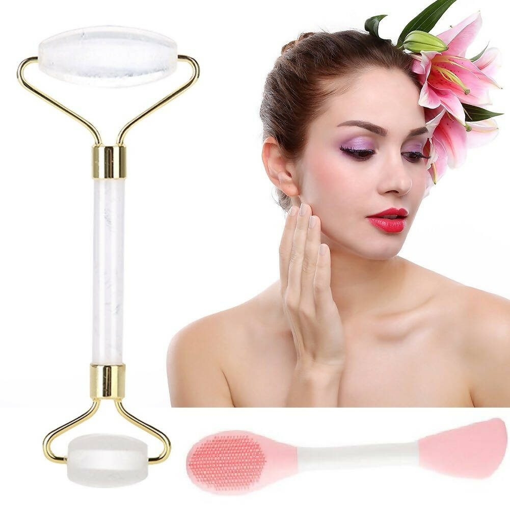 Favon Pack of Facial Roller and Face Mask Applicator - Distacart