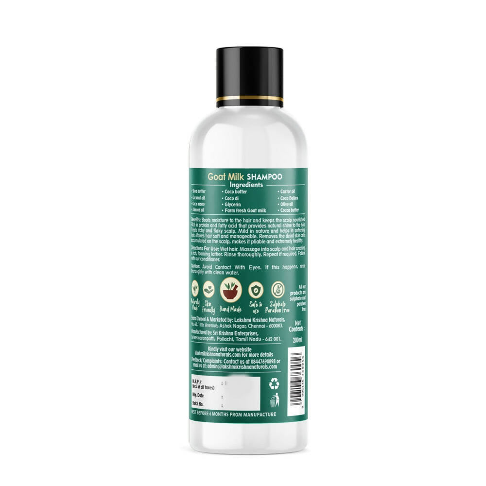 Lakshmi Krishna Naturals Goat Milk Shampoo - Distacart