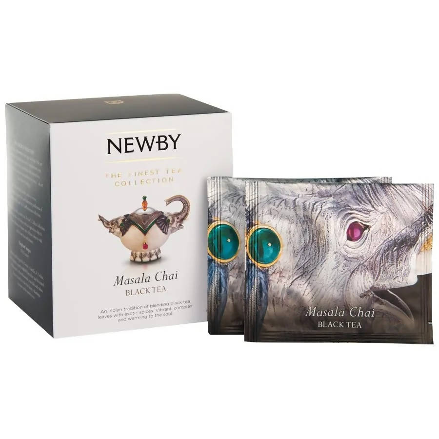 Newby Masala Chai Silken Pyramids Black Tea - Distacart