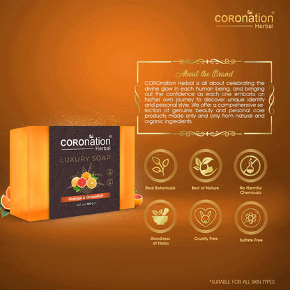 Coronation Herbal Orange & Grapefruit Luxury Soap - Distacart