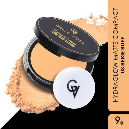 Good Vibes HydraGlow Matte Compact - Beige Buff 03 - Distacart