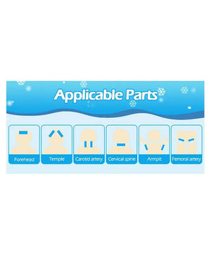 AHC Baby & Kids Cooling Gel Patch For Fever Colour changing Patch - 4 Pcs - Distacart