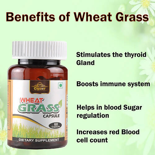 Cipzer Wheat Grass Capsules - Distacart