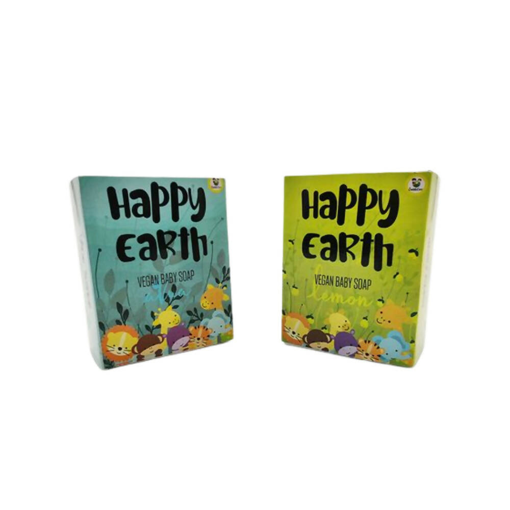 Cuddle Care Happy Earth Vegan Baby Soap for Infants- Blue & Yellow - Distacart