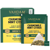 Thumbnail for Vahdam Chamomile Mint Citrus Green Tea