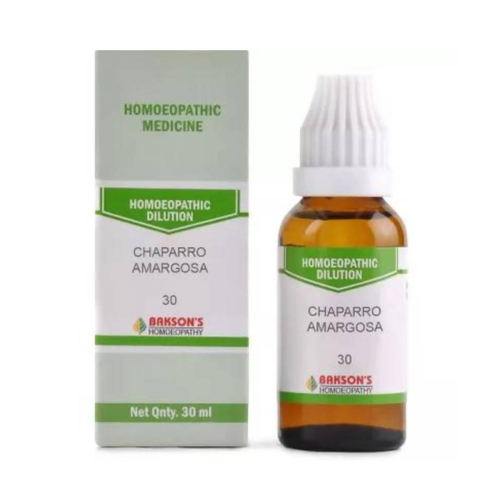 Bakson's Homeopathy Chaparro Amargosa Dilution - Distacart