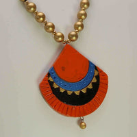 Thumbnail for Terracotta Jewelry Golden Beads with Multicolored Collection