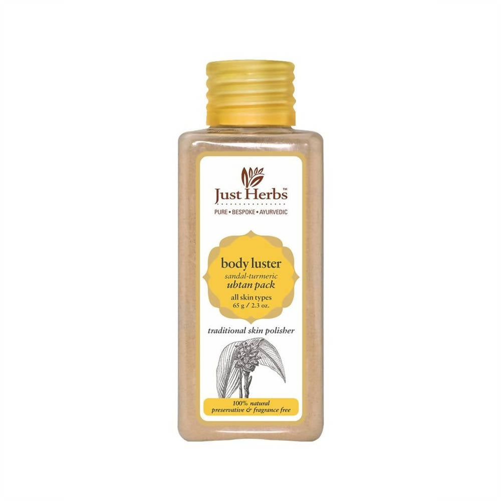 Just Herbs Body Luster Sandal -Turmeric Ubtan Pack - Distacart