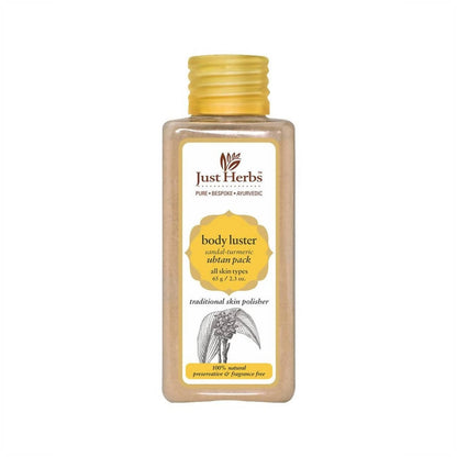 Just Herbs Body Luster Sandal -Turmeric Ubtan Pack - Distacart