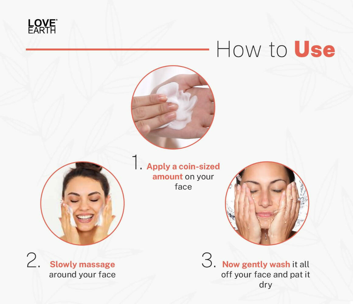 Love Earth No Foam Face Wash - Distacart