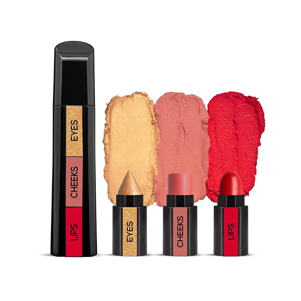 Renee Fab Face Diva 3 in 1 Makeup Stick With Eye Shadow Blush & Lipstick - Distacart