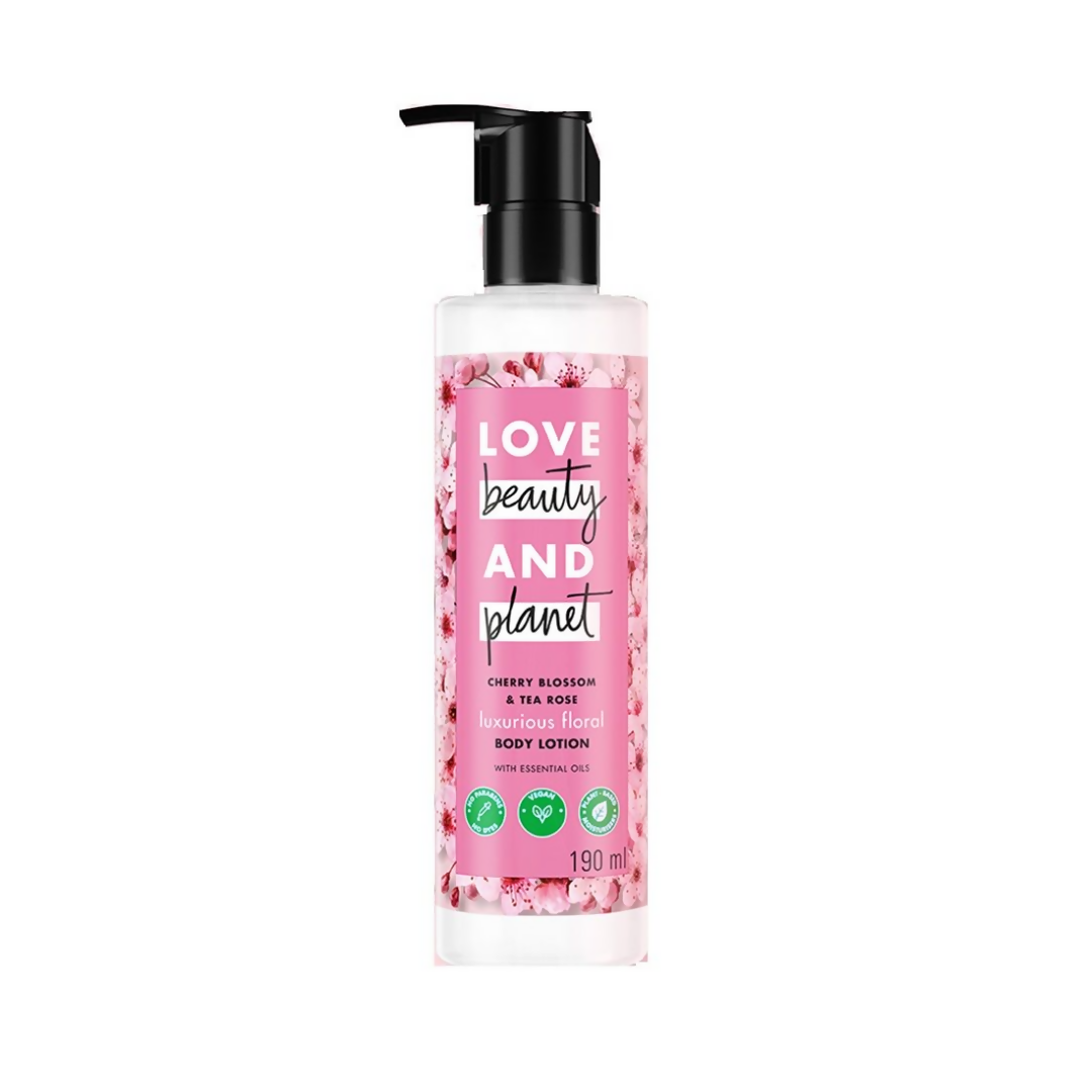 Love Beauty And Planet Cherry Blossom & Tea Rose Body Lotion - Distacart