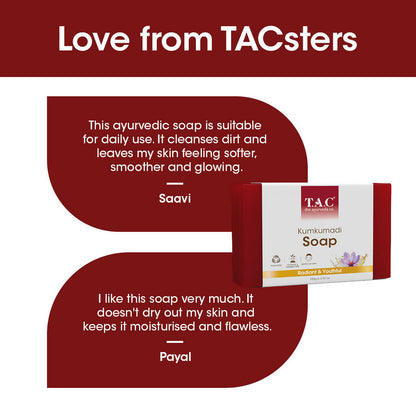 TAC - The Ayurveda Co. Kumkumadi Soap - Distacart
