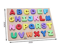 Thumbnail for Webby Wooden Capital Alphabets Letters Learning Educational Puzzle Toy for Kids - Distacart