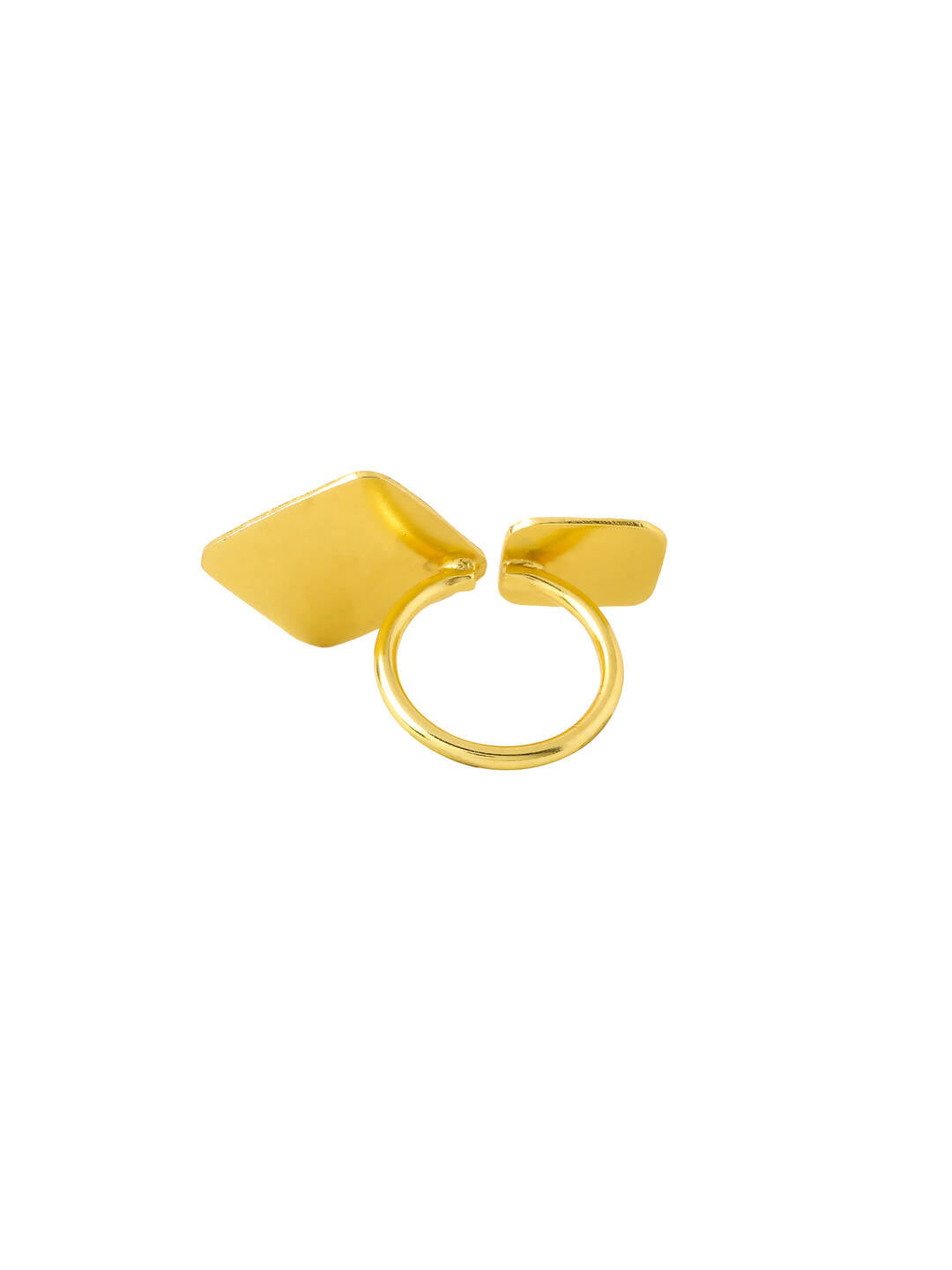 NVR Women Gold-Plated Adjustable Finger Ring - Distacart