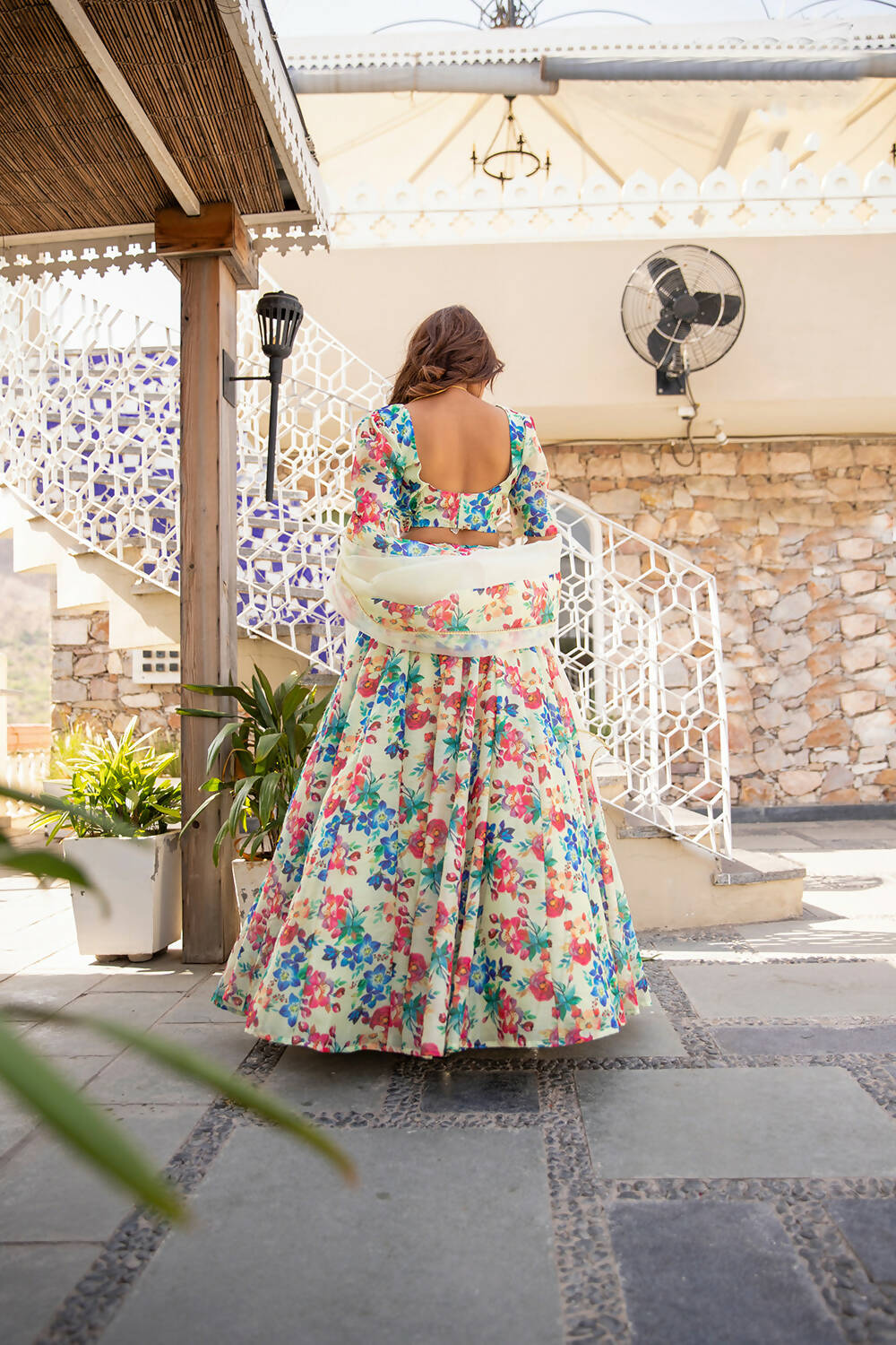 Wedding Designer Multi Chanderi Designer Lehenga - Anbazaar - Distacart