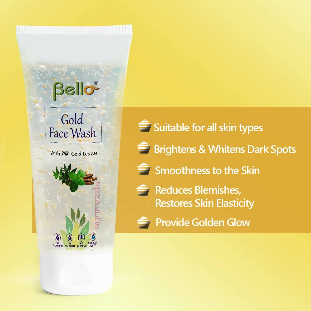 Bello Herbals Gold Face Wash - Distacart