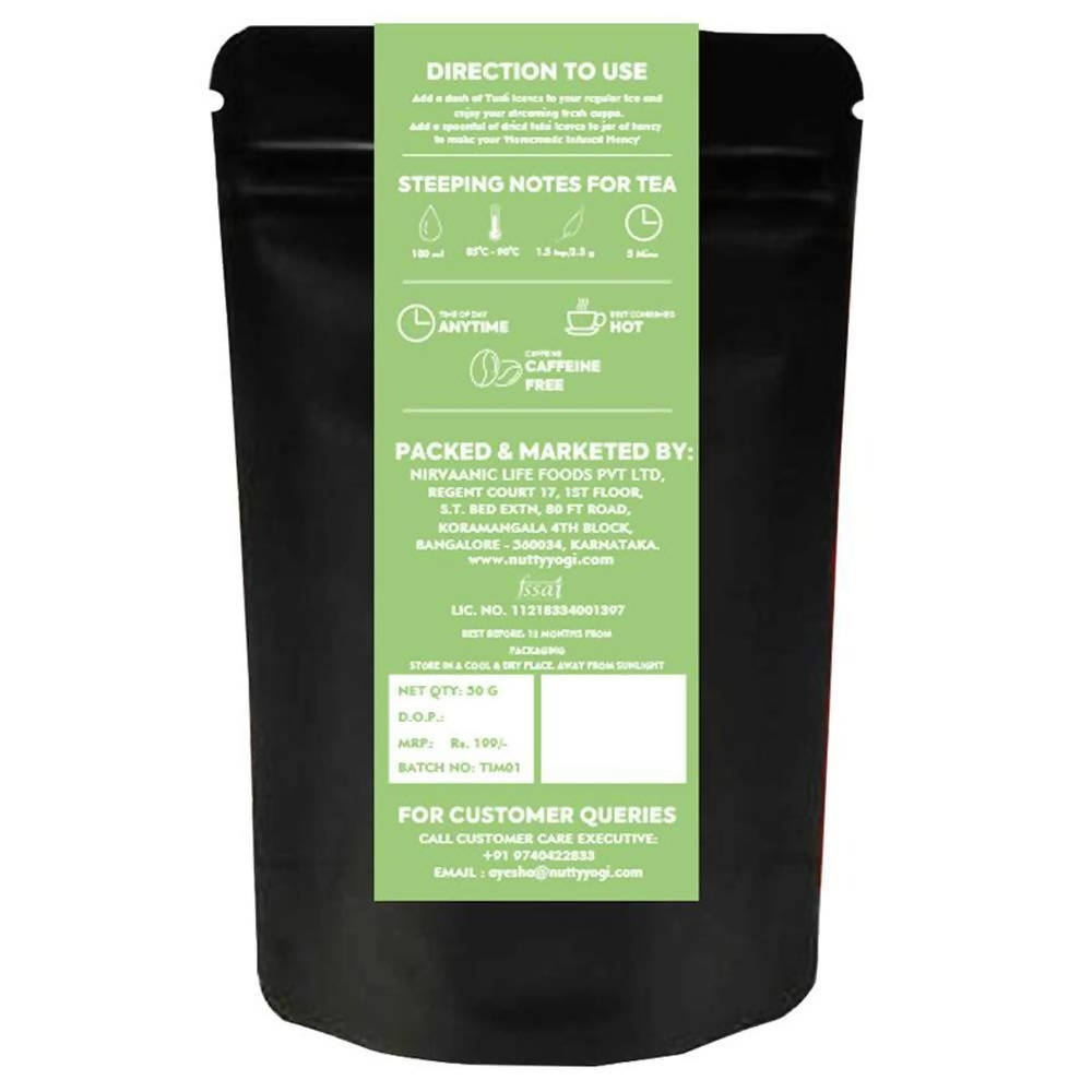 Nutty Yogi Vana Tulsi Dried Leaves (Holy Basil) - Distacart