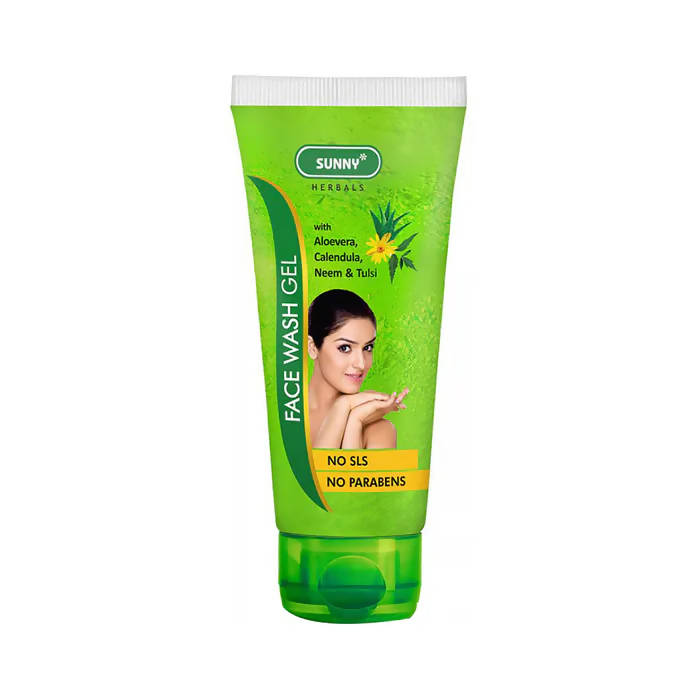 Bakson's Sunny Herbals Face Wash Gel With Aloevera, Calendula, Neem & Tulsi - Distacart