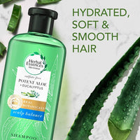 Thumbnail for Sulfate Free potent Aloe +Eucalyptus Real Botanicals Scalp Balance Shampoo: 400 ml
